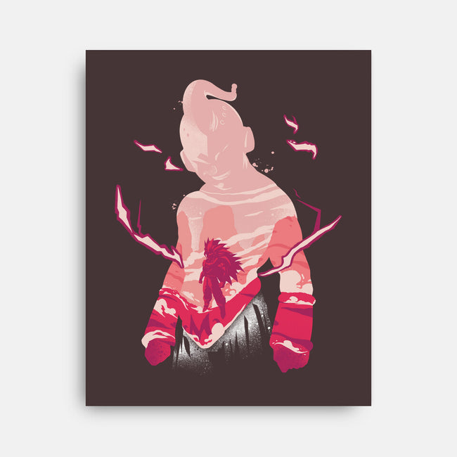 Evil Majin-none stretched canvas-RamenBoy