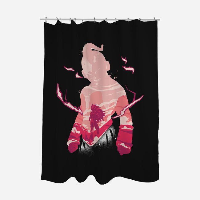 Evil Majin-none polyester shower curtain-RamenBoy