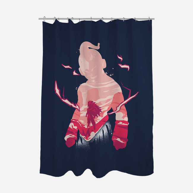 Evil Majin-none polyester shower curtain-RamenBoy