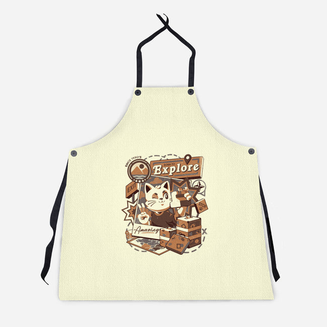 Explore The World-unisex kitchen apron-eduely
