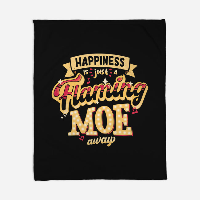 Just A Flaming Moe Away-none fleece blanket-teesgeex