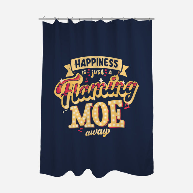 Just A Flaming Moe Away-none polyester shower curtain-teesgeex