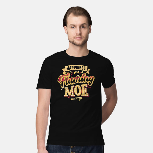 Just A Flaming Moe Away-mens premium tee-teesgeex