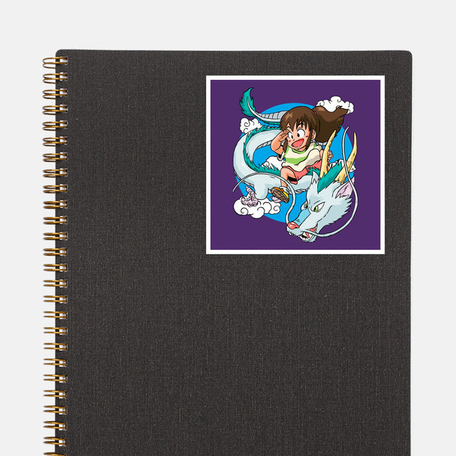 Dragon Haku-none glossy sticker-demonigote