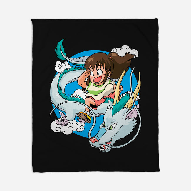 Dragon Haku-none fleece blanket-demonigote