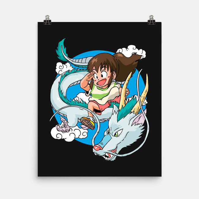 Dragon Haku-none matte poster-demonigote