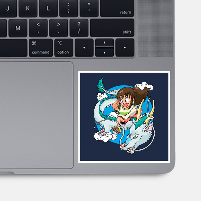 Dragon Haku-none glossy sticker-demonigote