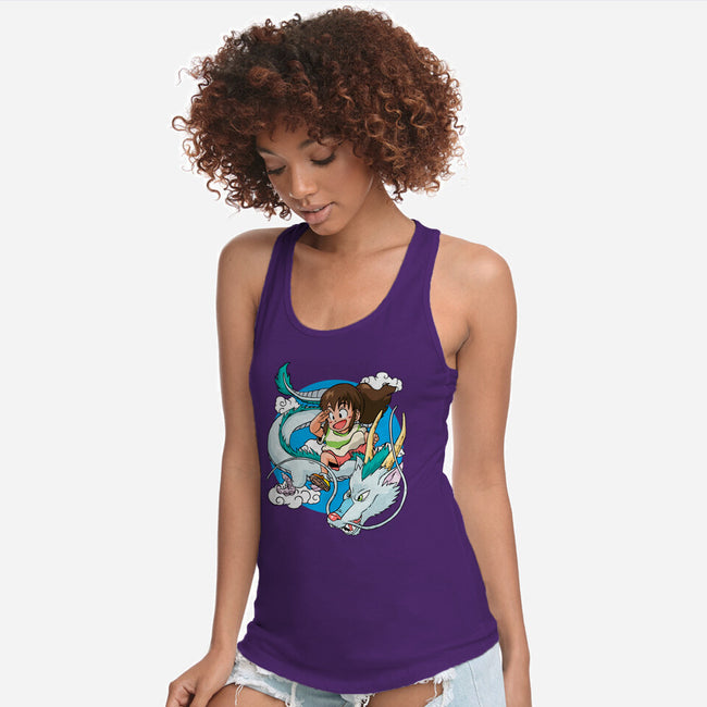 Dragon Haku-womens racerback tank-demonigote