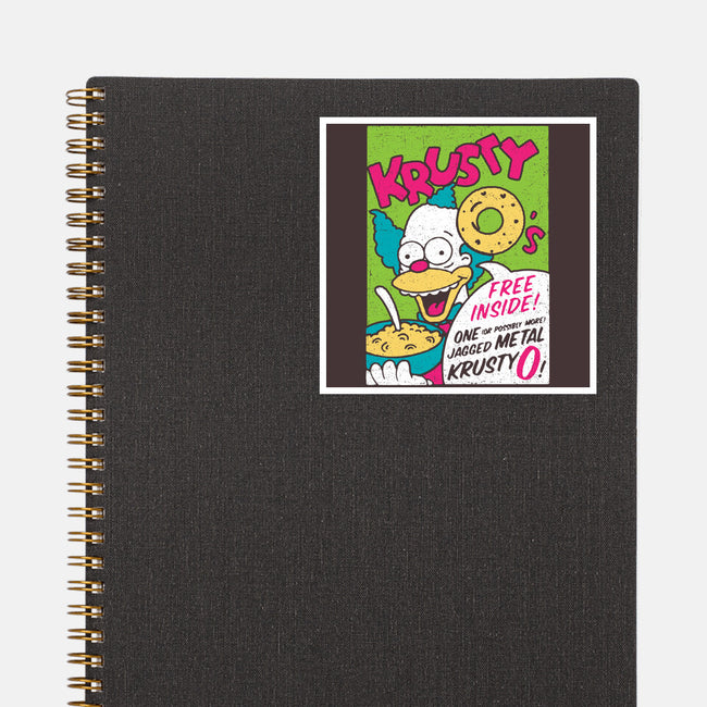 Krusty O's-none glossy sticker-dalethesk8er
