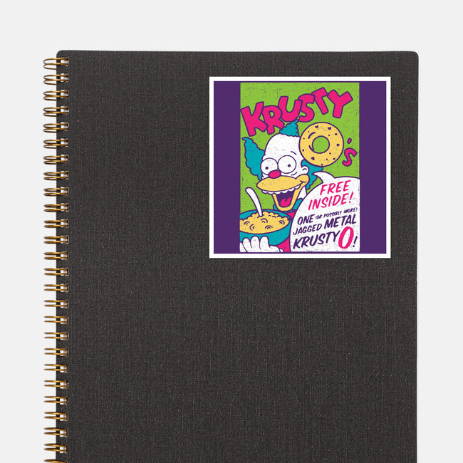 Krusty O's-none glossy sticker-dalethesk8er