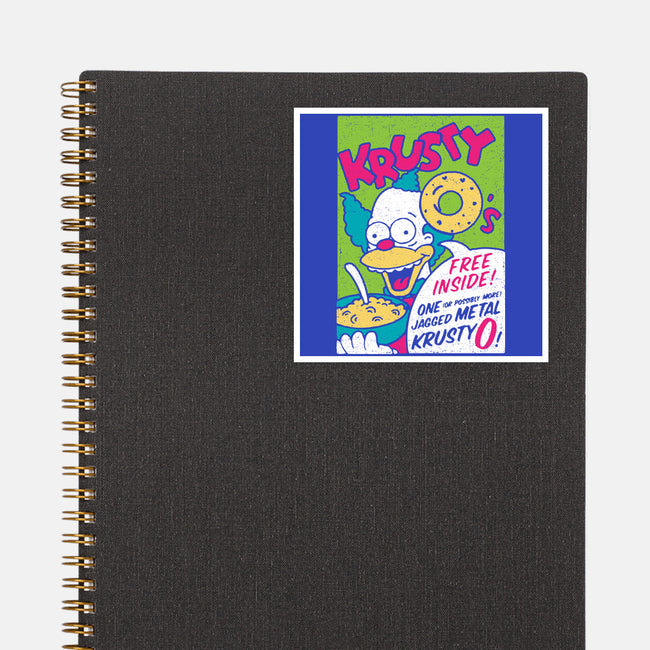 Krusty O's-none glossy sticker-dalethesk8er