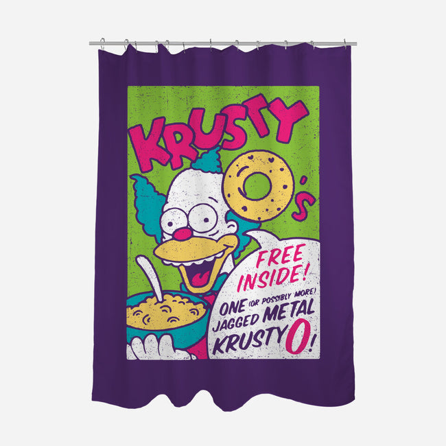 Krusty O's-none polyester shower curtain-dalethesk8er