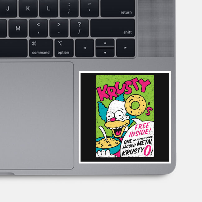 Krusty O's-none glossy sticker-dalethesk8er