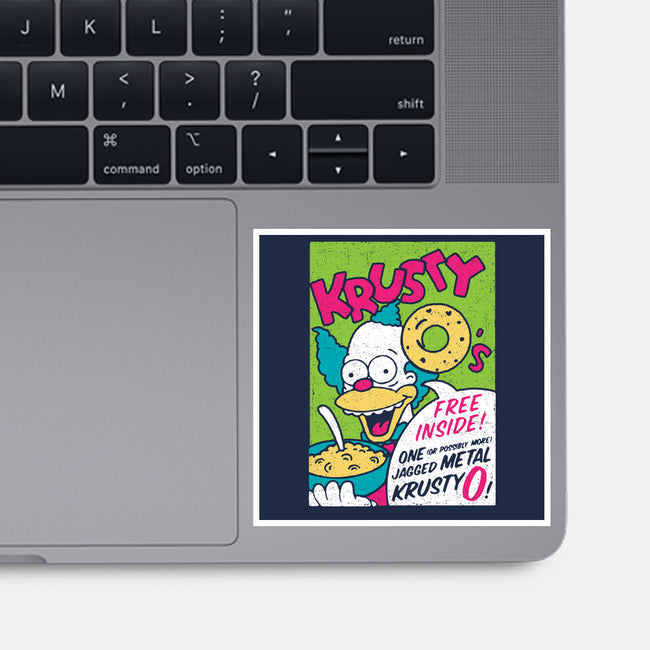 Krusty O's-none glossy sticker-dalethesk8er