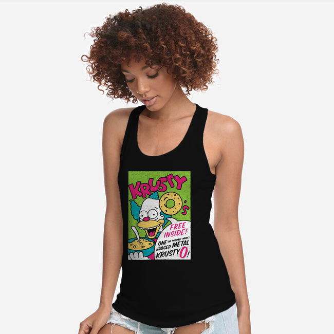 Krusty O's-womens racerback tank-dalethesk8er