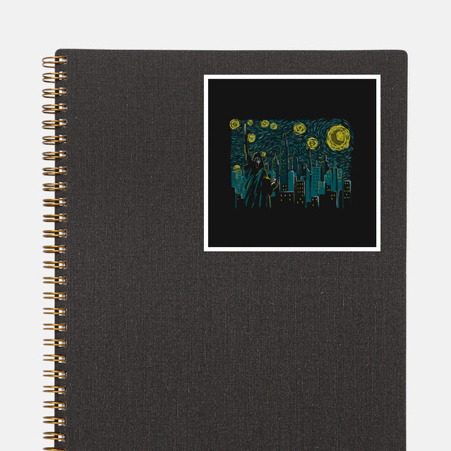 Starry Scream-none glossy sticker-Claudia