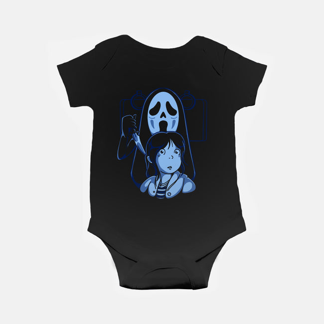 Ghostfaced Away-baby basic onesie-estudiofitas