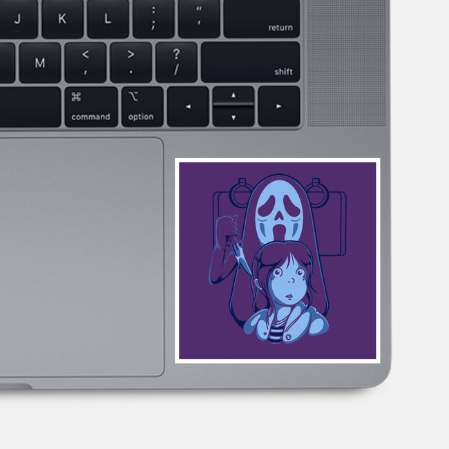 Ghostfaced Away-none glossy sticker-estudiofitas