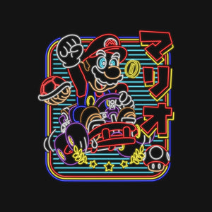 Mario Kart Neon Mario Kart Neon