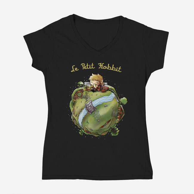 Le Petit Hobbit-womens v-neck tee-fanfabio