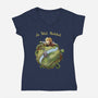 Le Petit Hobbit-womens v-neck tee-fanfabio