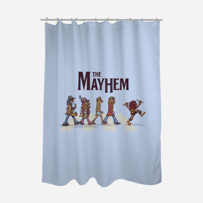 The Mayhem-none polyester shower curtain-kg07
