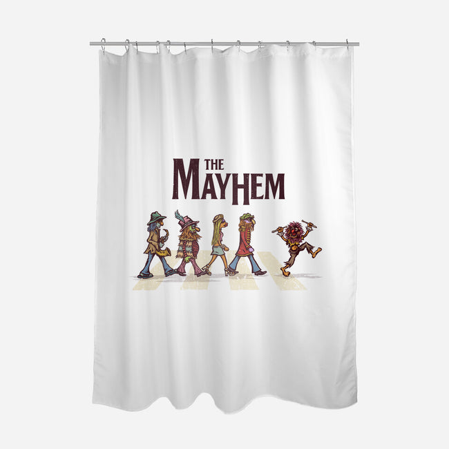 The Mayhem-none polyester shower curtain-kg07