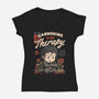 Gardening Is My Therapy-womens v-neck tee-eduely