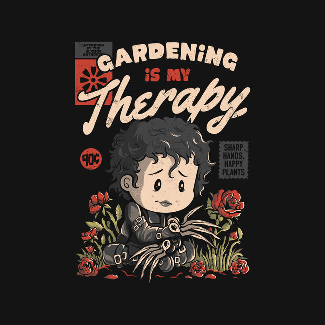 Gardening Is My Therapy-womens racerback tank-eduely