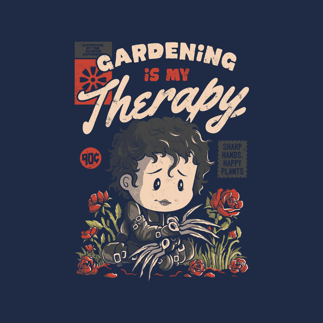Gardening Is My Therapy-mens basic tee-eduely