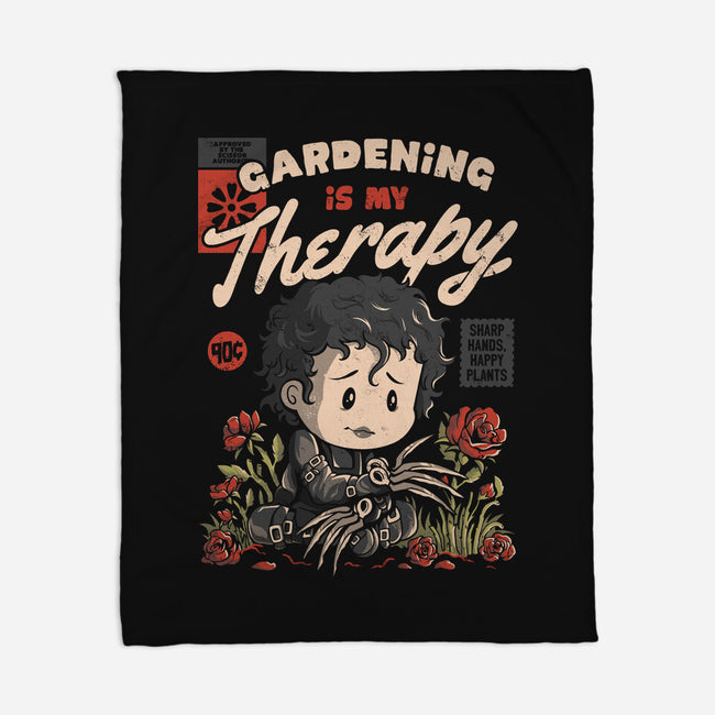 Gardening Is My Therapy-none fleece blanket-eduely