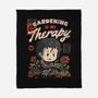 Gardening Is My Therapy-none fleece blanket-eduely