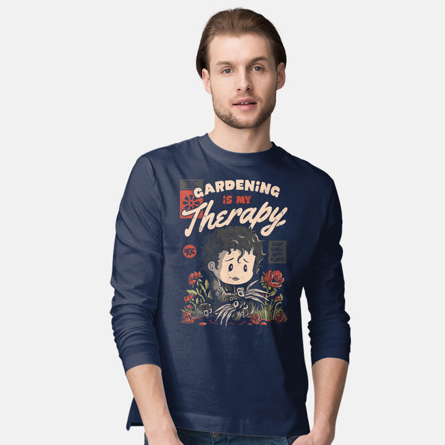 Gardening Is My Therapy-mens long sleeved tee-eduely
