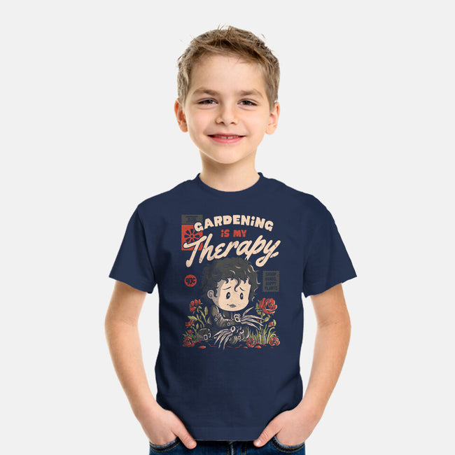 Gardening Is My Therapy-youth basic tee-eduely