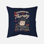 Gardening Is My Therapy-none removable cover w insert throw pillow-eduely