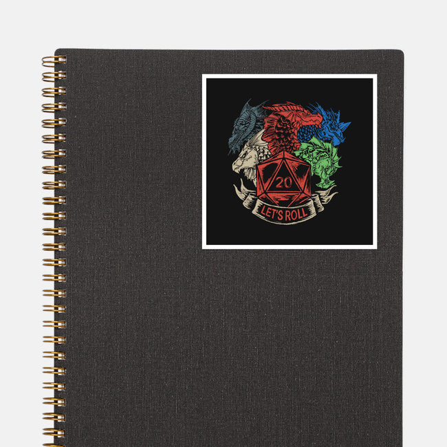 Let's Roll Tiamat-none glossy sticker-marsdkart