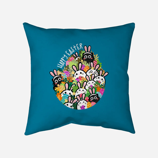 Easter Bunnies-none removable cover w insert throw pillow-bloomgrace28
