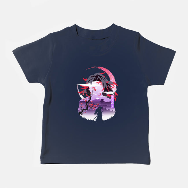 Red Moon Breathing-baby basic tee-marsdkart