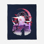 Red Moon Breathing-none fleece blanket-marsdkart
