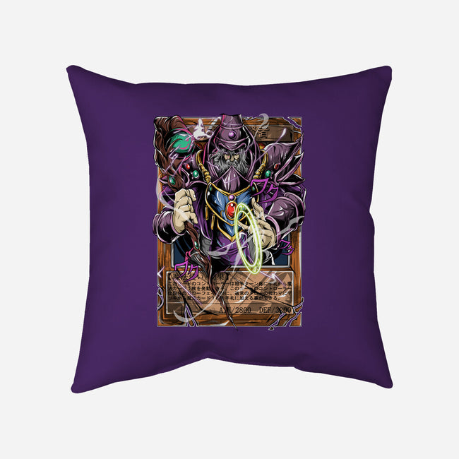 The Dark Magician-none removable cover w insert throw pillow-Guilherme magno de oliveira