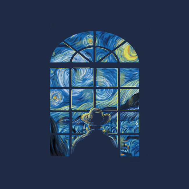 Window In The Starry Night-unisex kitchen apron-fanfabio