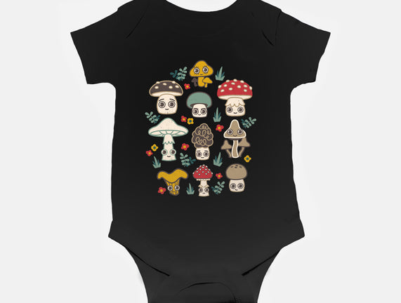 Kawaii Fungi Pattern
