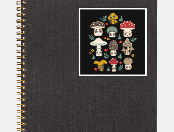 Kawaii Fungi Pattern
