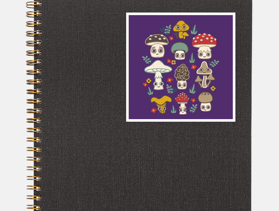 Kawaii Fungi Pattern