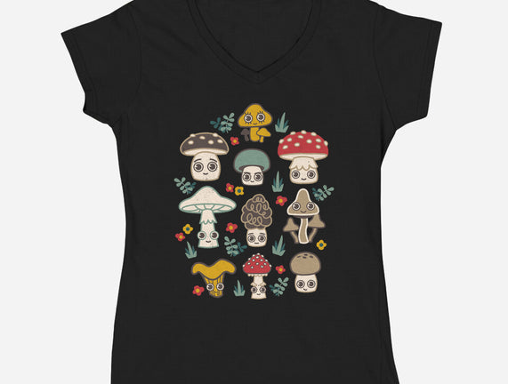 Kawaii Fungi Pattern