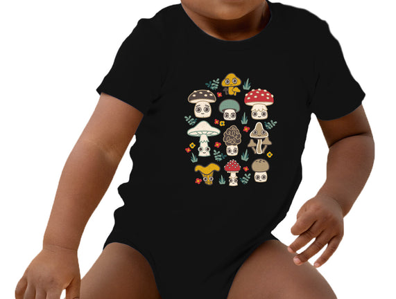 Kawaii Fungi Pattern