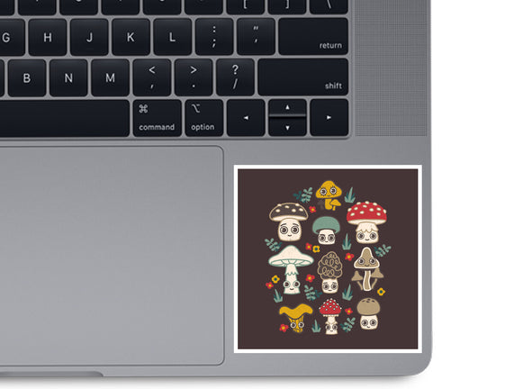 Kawaii Fungi Pattern