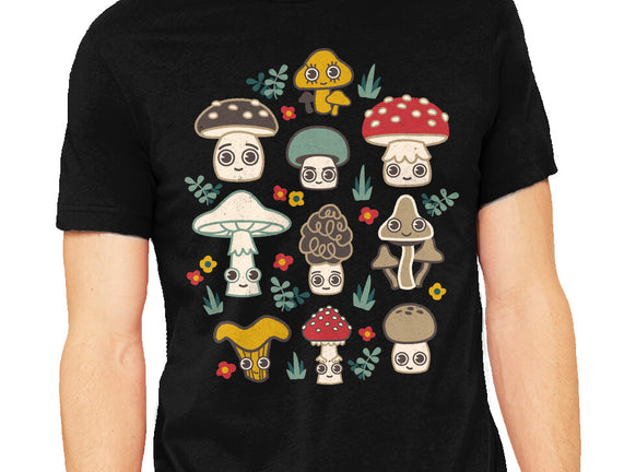 Kawaii Fungi Pattern