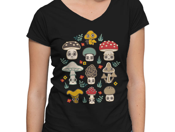 Kawaii Fungi Pattern