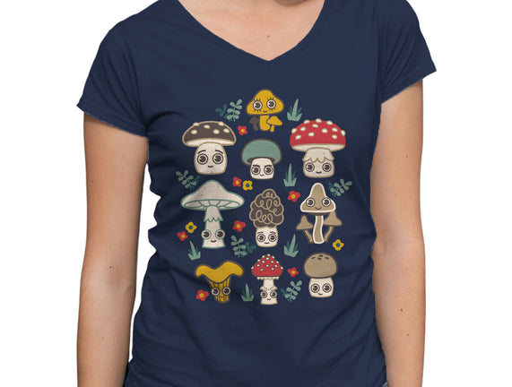 Kawaii Fungi Pattern